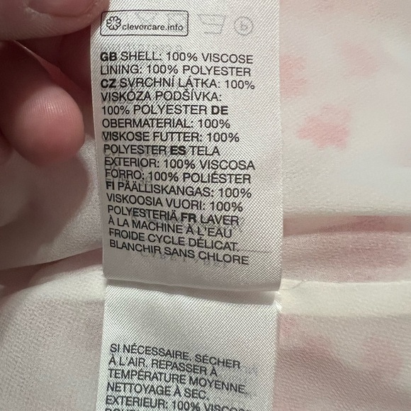 & Other Stories white and red floral print mini wrap dress ditzy print - Picture 13 of 14